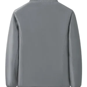 Fleece-Lined Casual Jacket – Polyester Zip-Up Fleece-Lined Casual Jacket - Polyester Zip-Up