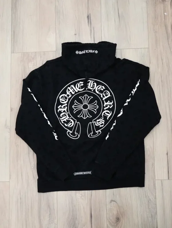 Chrome Hearts Monogram Vertical Logo Hoodie
