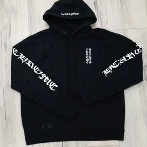 Chrome Hearts Monogram Vertical Logo Hoodie