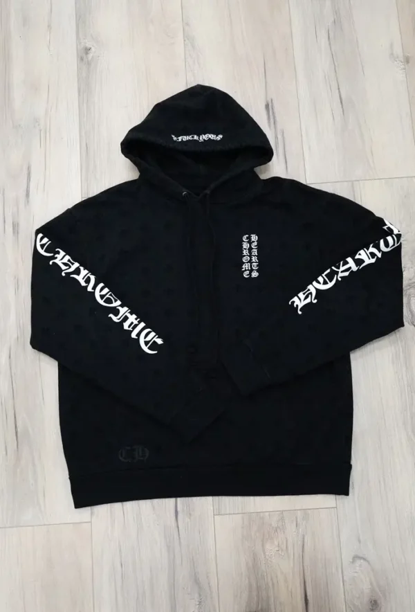 Chrome Hearts Monogram Vertical Logo Hoodie