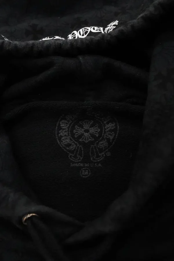 Chrome Hearts Monogram Vertical Logo Hoodie